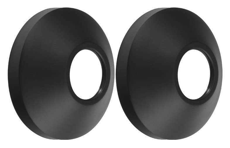 Rozeta G3/4, 68x25mm, para, matowa czarna