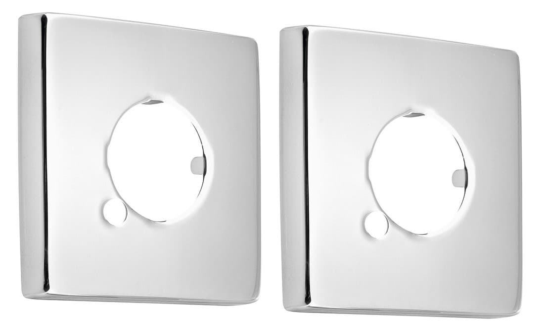 Kwadratowa rozeta chromowana 60x60mm, wysokość 10mm