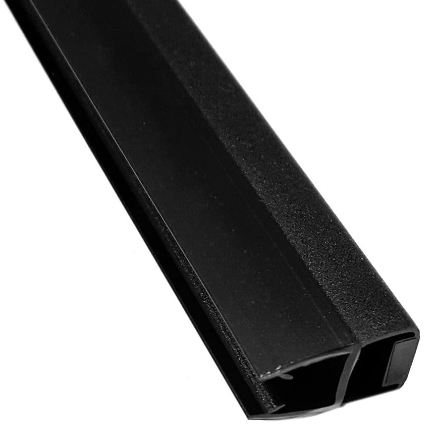 Płaska uszczelka magnetyczna do szkła 8mm, 2000mm, czarna