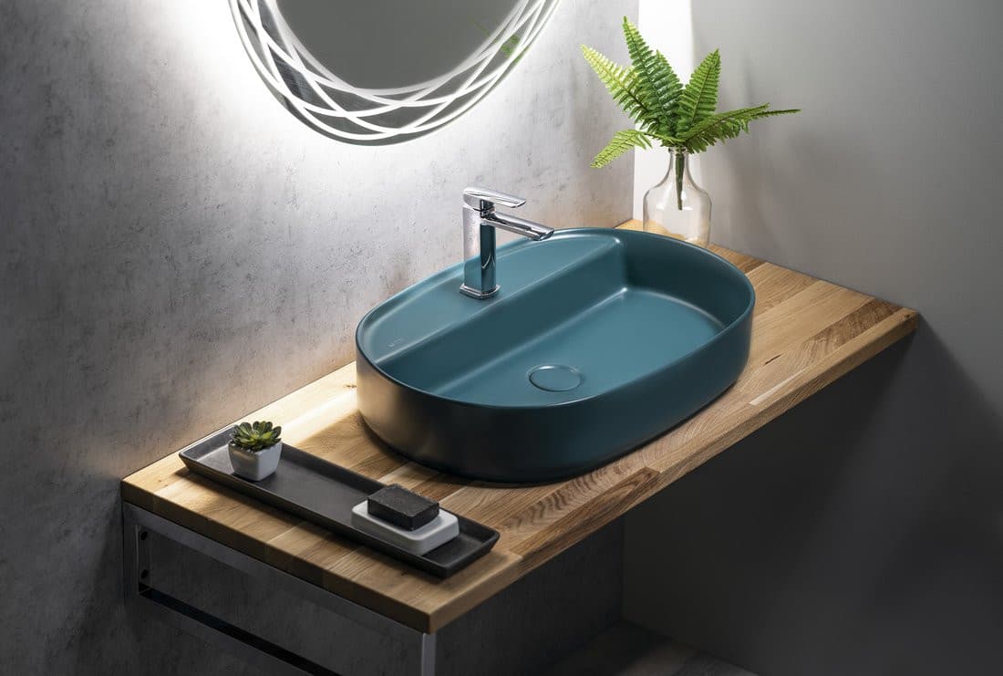 Blat WOODY z litego drewna dąb naturalny 1300x28x500mm