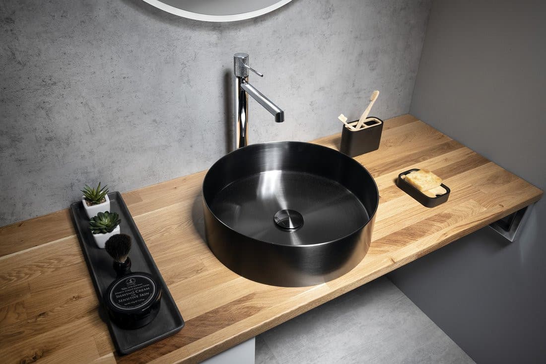 Blat WOODY 1700x28x500mm, z litego drewna dąb naturalny