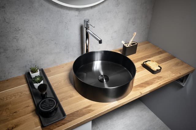 Blat WOODY 1700x28x500mm, z litego drewna dąb naturalny
