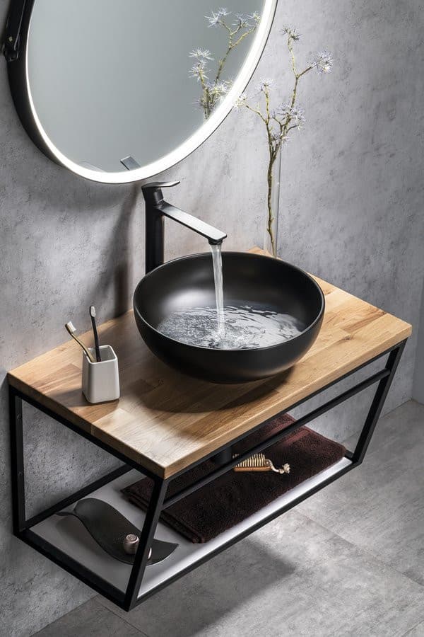 Blat WOODY 756x28x463mm, lite drewno dąb naturalny (seria SKA)