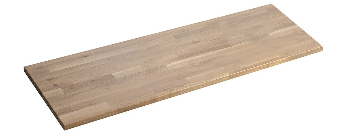 Blat WOODY 906x28x463mm z litego drewna dąb naturalny