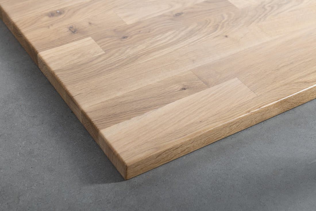 Blat WOODY 906x28x463mm z litego drewna dąb naturalny