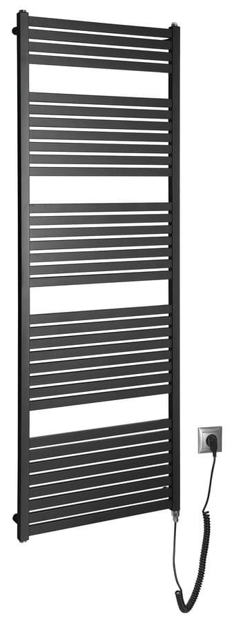 TONDI-E grzejnik elektryczny 600x1690 mm, 800 W, czarny matowy