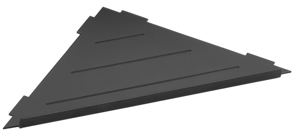 SMART narożna półka do fug 297x15x210 mm, czarna mat