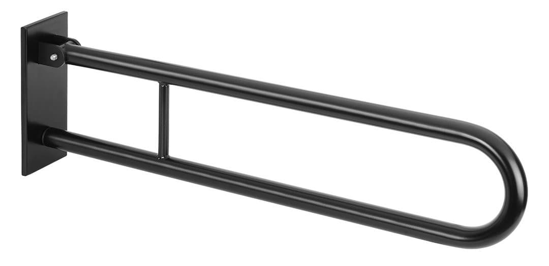 HANDICAP poręcz składana, czarna 813mm