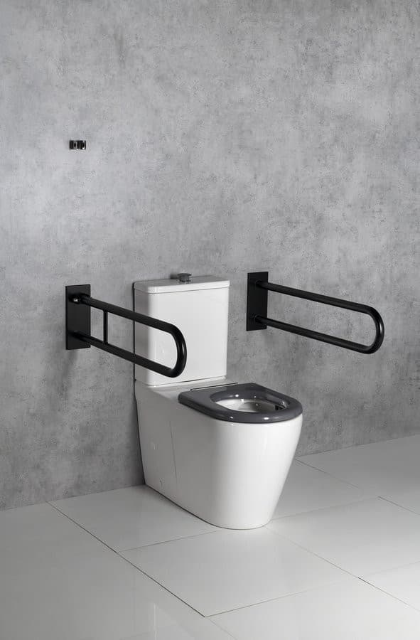 HANDICAP poręcz składana, czarna 813mm