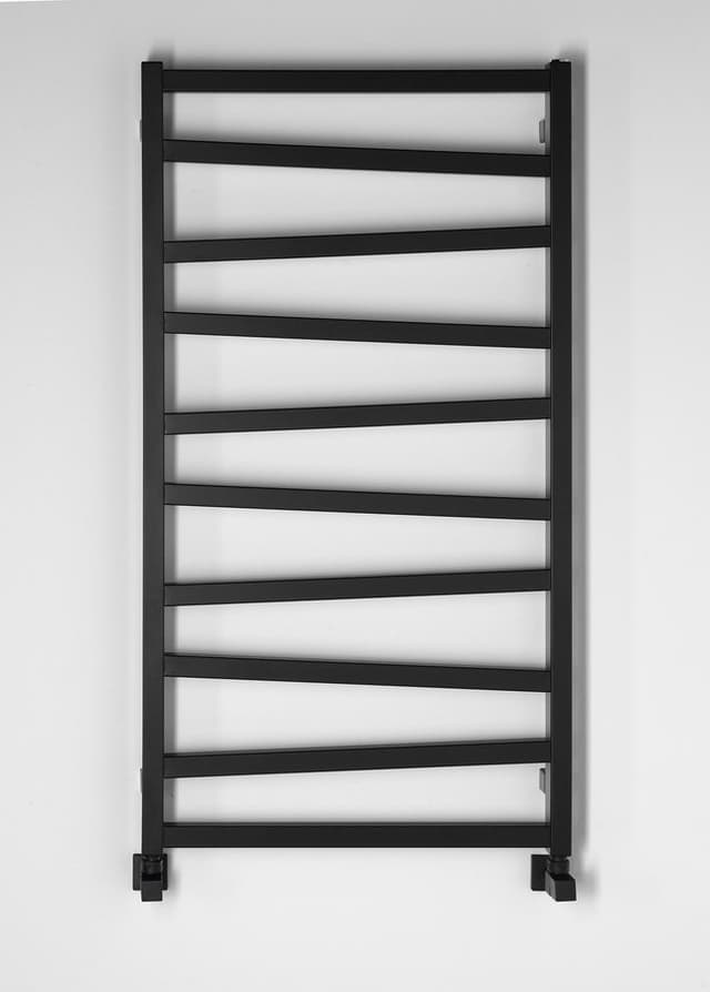 ZIG grzejnik łazienkowy 600x1096 mm, czarny matowy