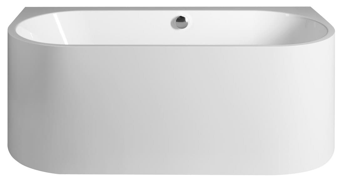 Wanna przyścienna stojąca ASTRA DL MONOLITH 160x75x60 cm, biały akryl
