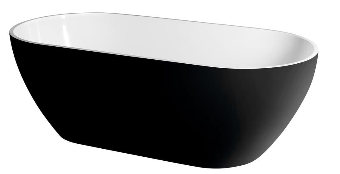 REDUTA wanna wolnostojąca 171x81x58cm, czarno-biała