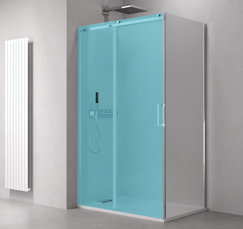 Ścianka boczna THRON, 900 mm, szkło przezroczyste z powłoką Antidrop