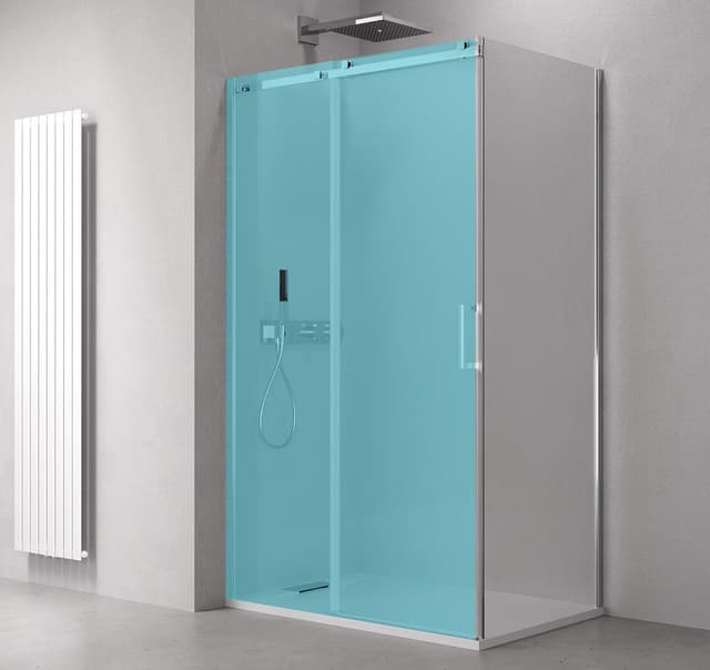 Ścianka boczna THRON, 900 mm, szkło przezroczyste z powłoką Antidrop