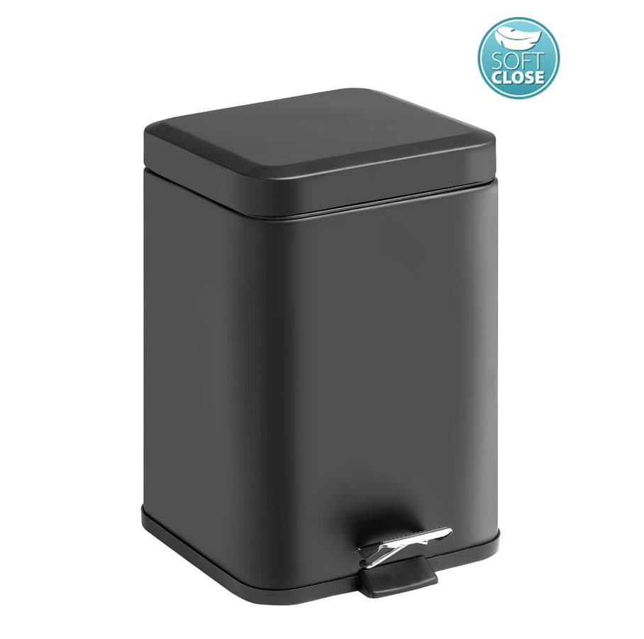 ARGENTA kosz na śmieci 5l Soft Close, czarny mat
