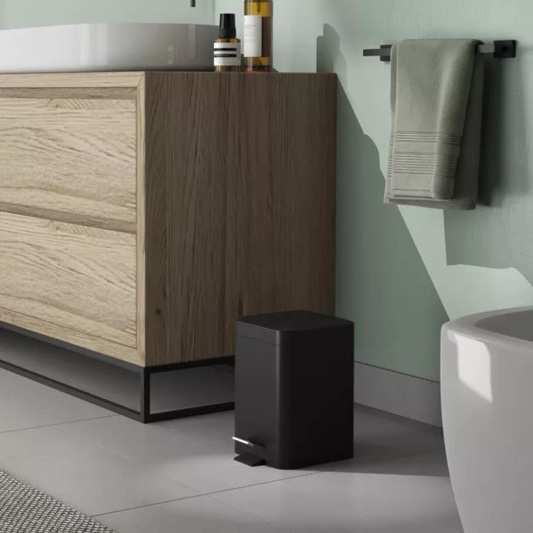 ARGENTA kosz na śmieci 5l Soft Close, czarny mat