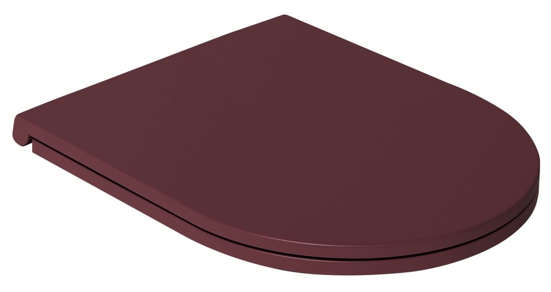 INFINITY Deska WC SLIM, Soft Close, Easy Take, maroon Red mat