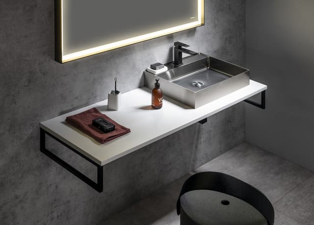 PLATO blat Rockstone 600x24x500mm, biały mat