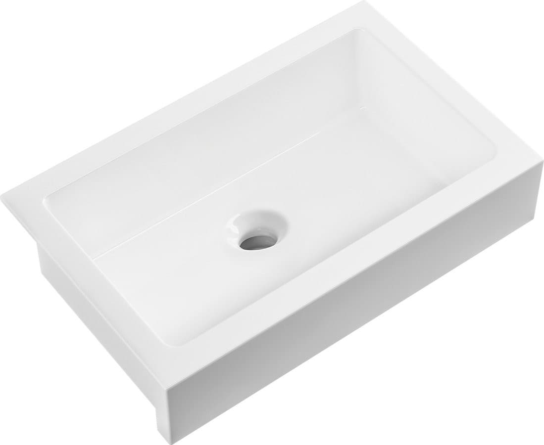 ARYA zlewozmywak ceramiczny 86x55,5 cm, biały