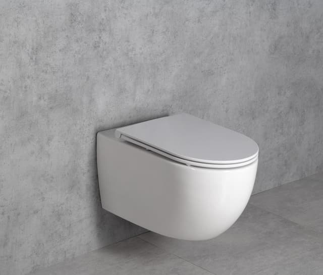 FULDA WC wiszące, Vortex Rimless, 36x52,5cm, biały
