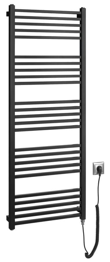 Grzejnik elektryczny METRO-E 500x1340 mm, 500 W, czarny mat