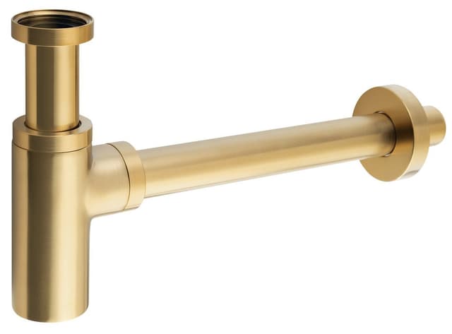 Syfon umywalkowy 5/4, odpływ 32mm, złoto mat