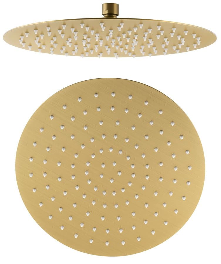 SLIM deszczownia okrągła 300mm, złoty mat