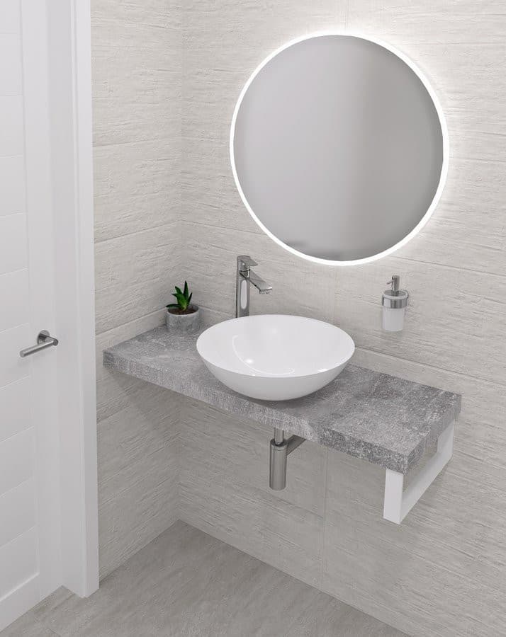AVICE blat 80x36cm, Cement