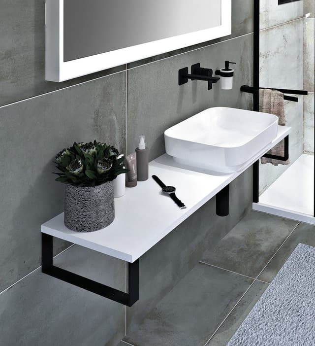 PLATO blat Rockstone 800x24x360mm, biały mat