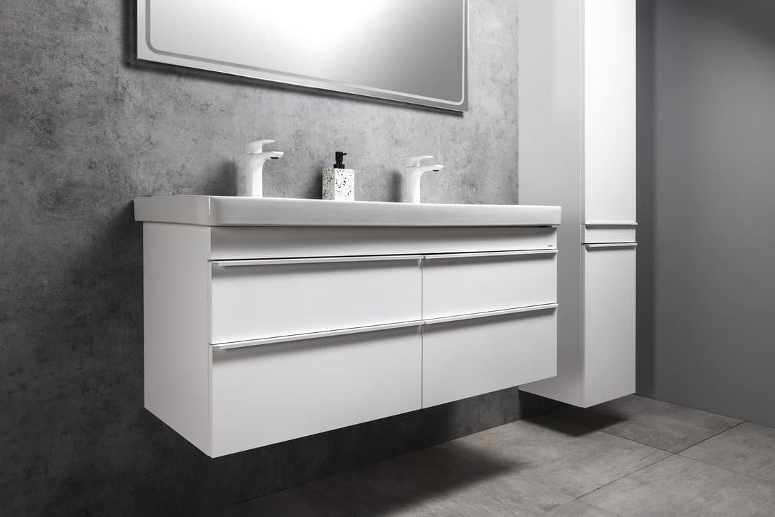 SITIA szafka umywalkowa 116x50x44,2cm, 4 szuflady, biały mat