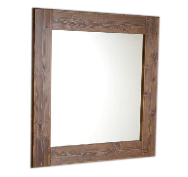 BRAND lustro w drewnianej ramie 600x800mm, świerk bejcowany