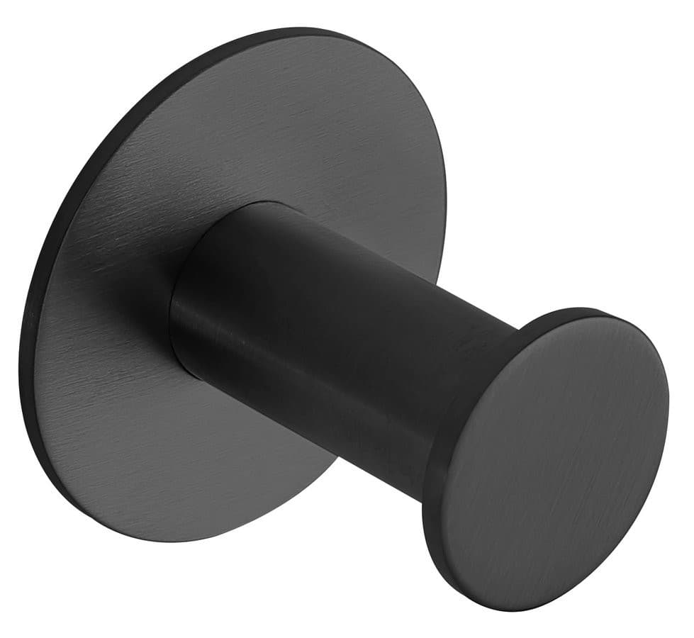 X-ROUND haczyk samoprzylepny, czarny mat