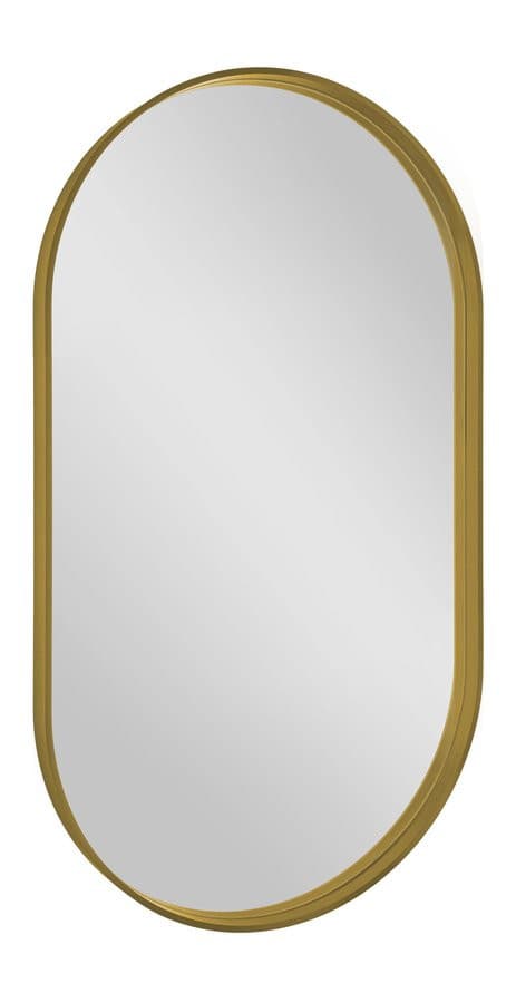 AVONA lustro w ramie owalne 40x70 cm, złoty mat