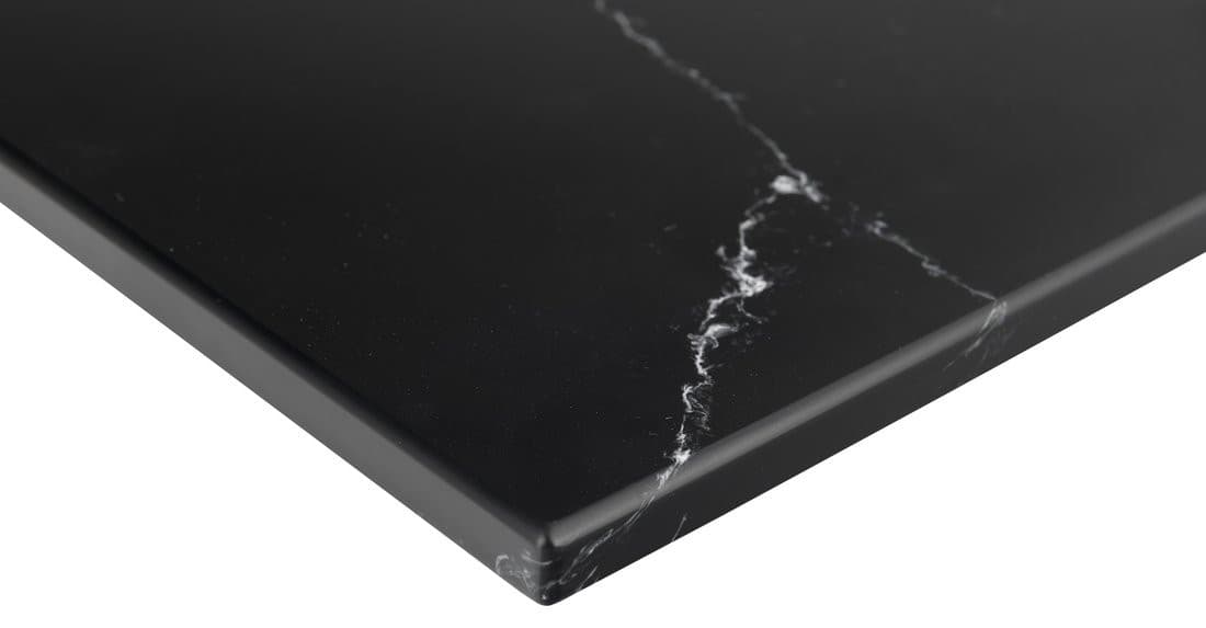 SKARA Rockstone blat 912x12x460mm, czarny mat Black Attica