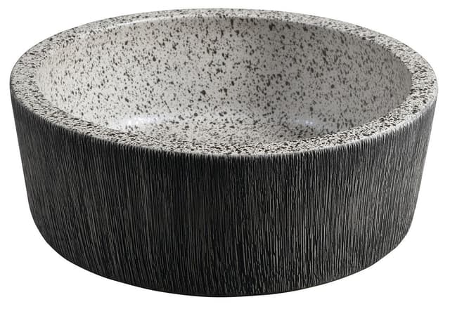 PRIORI umywalka nablatowa ceramiczna Ø 41 cm, granitowa