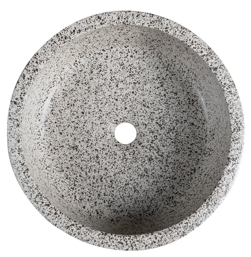 PRIORI umywalka nablatowa ceramiczna Ø 41 cm, granitowa