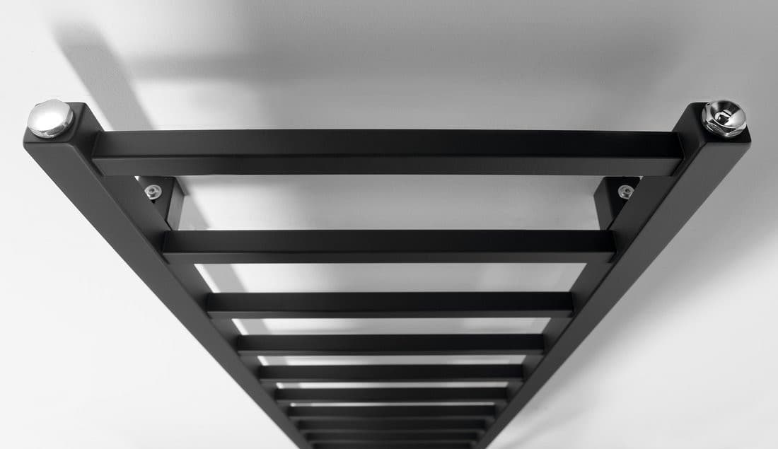 METRO LIGHT grzejnik łazienkowy 400x1500 mm, czarny matowy