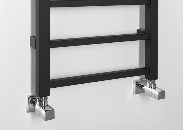 METRO LIGHT grzejnik łazienkowy 400x1500 mm, czarny matowy