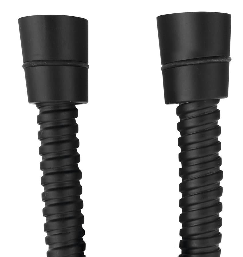 POWERFLEX metalowy wąż prysznicowy, 100 cm, czarny matowy