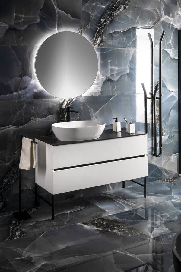 VISO lustro okrągłe LED 90 cm, neutralne światło
