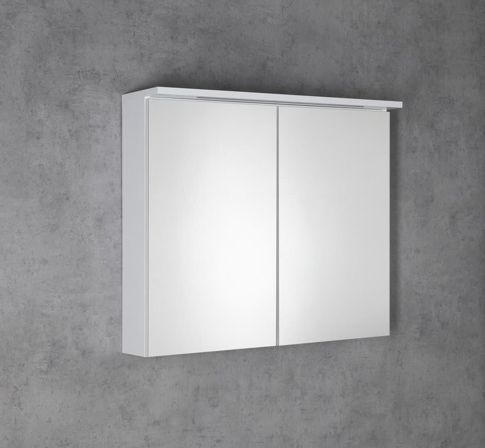 KAWA STRIP szafka z lustrem z oświetleniem LED, biały 80x70x22cm