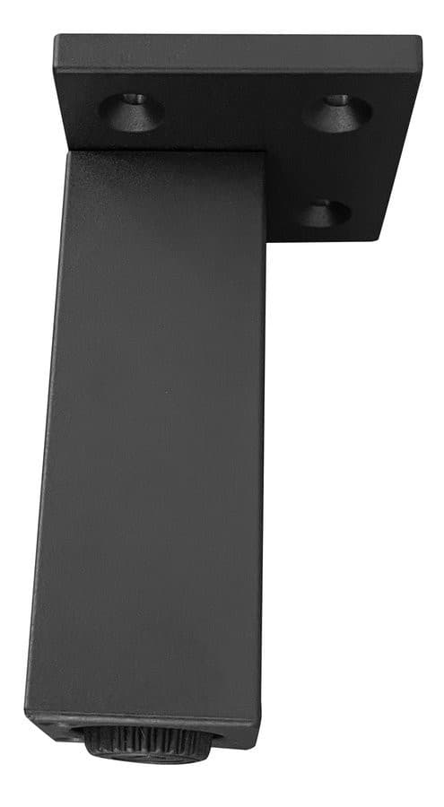 Noga do mebli regulowana 100-110mm, plastikowa czarna mat
