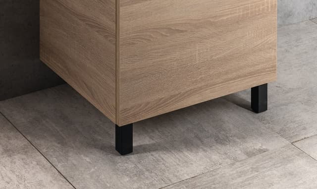 Noga do mebli regulowana 100-110mm, plastikowa czarna mat