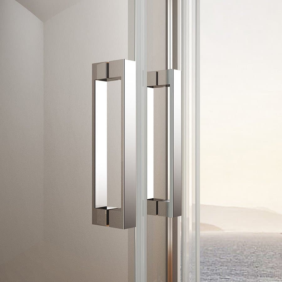 LORO drzwi składane do wnęki 900mm, szkło czyste Coated Glass