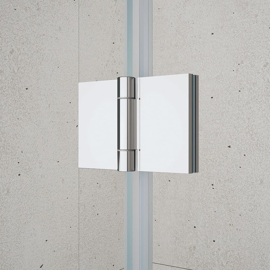 LORO drzwi składane do wnęki 900mm, szkło czyste Coated Glass
