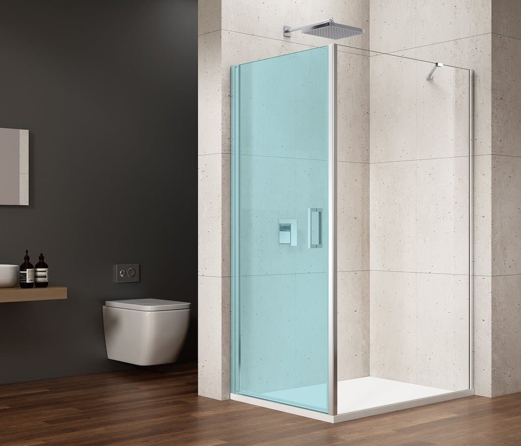 LORO ścianka boczna 900mm, szkło bezpieczne z wykończeniem Coated Glass