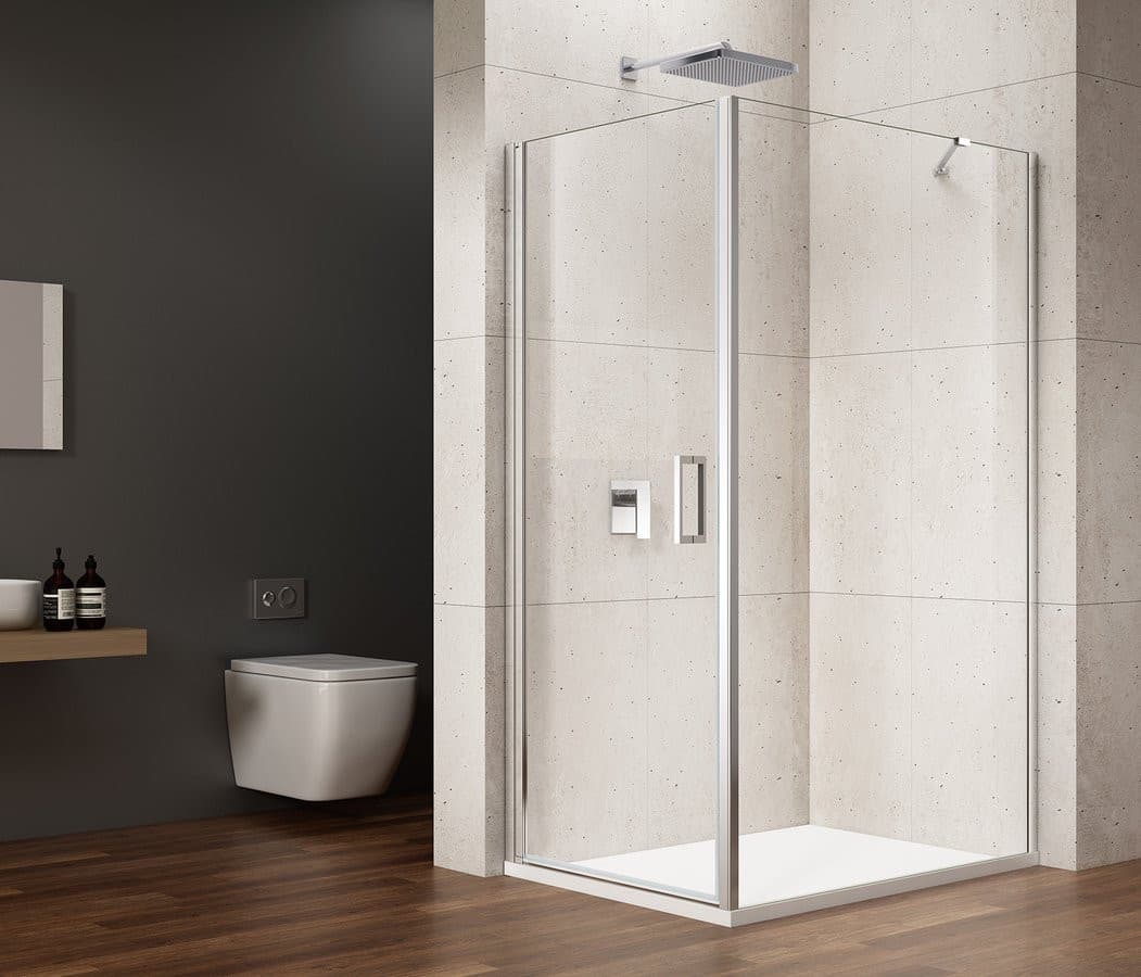 LORO ścianka boczna 900mm, szkło bezpieczne z wykończeniem Coated Glass