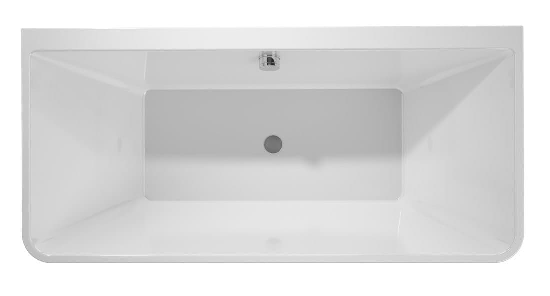 LIBERTA D wanna przyścienna 170x78x60cm, akryl, biały