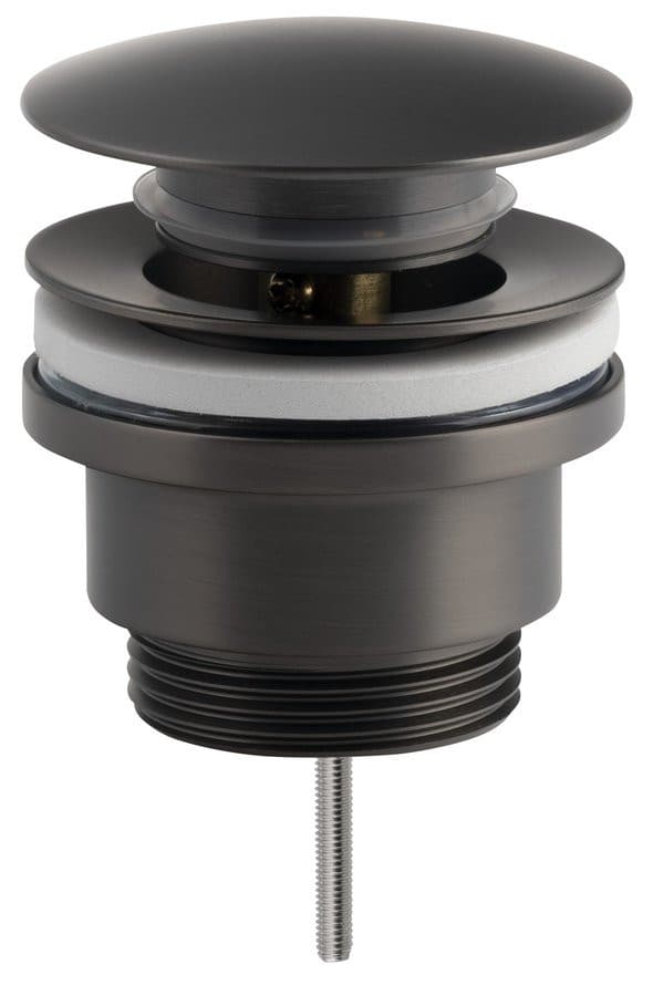 Odpływ umywalkowy 5/4“ z mechanicznym korkiem Klik-Klak, Gun Metal
