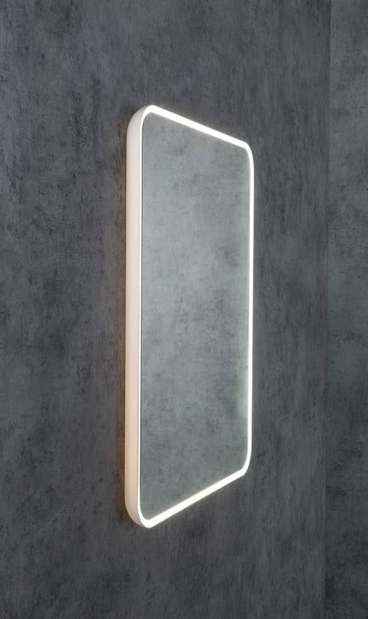 FLOAT Lustro z podświetleniem LED 60x80cm, białe